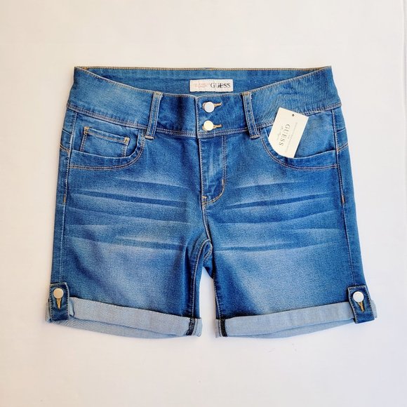 Guess Pants - GUESS Women's Cuffed Denim Shorts sz 30